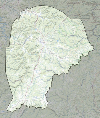 Fentress County TN USGS topo map