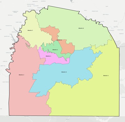 Franklin County TN townships and subdivisions map