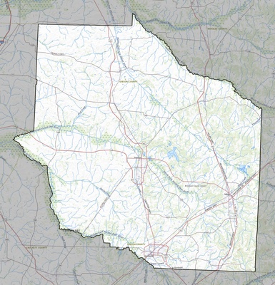 Gibson County TN USGS topo map