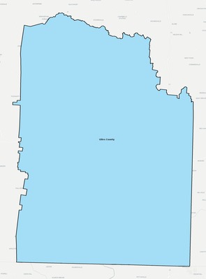 Giles County TN school district boundaries map