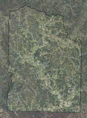Giles County TN USGS imagery and topo map