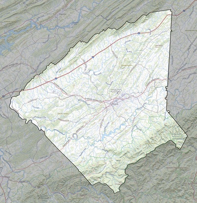 Greene County TN USGS topo map