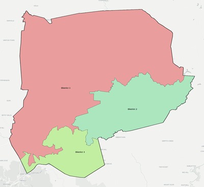 Grundy County TN townships and subdivisions map