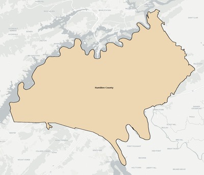 Hamblen County TN school district boundaries map
