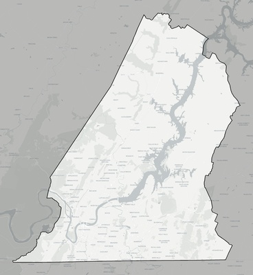Hamilton County TN county basemap context