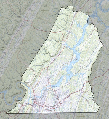 Hamilton County TN USGS topo map