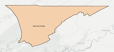 Hancock County TN school district boundaries map