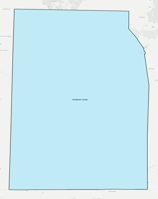 Hardeman County TN school district boundaries map