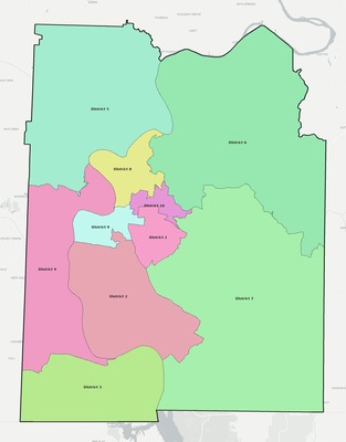 Hardin County TN townships and subdivisions map
