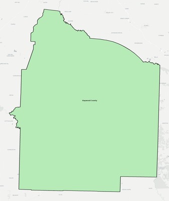 Haywood County TN school district boundaries map