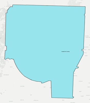 Henderson County TN school district boundaries map