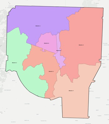 Henderson County TN townships and subdivisions map