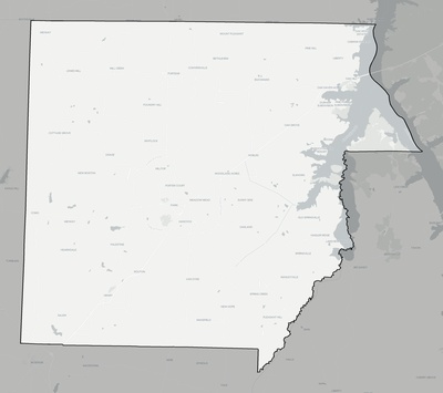 Henry County TN county basemap context