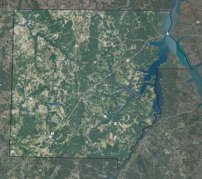 Henry County TN USGS imagery and topo map