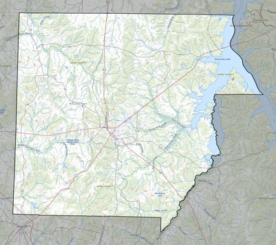 Henry County TN USGS topo map