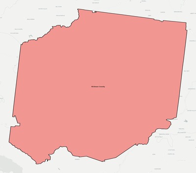 Hickman County TN school district boundaries map