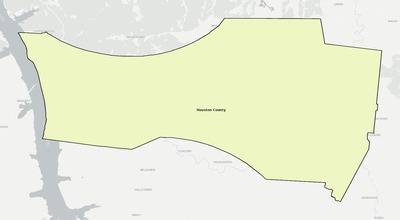 Houston County TN school district boundaries map
