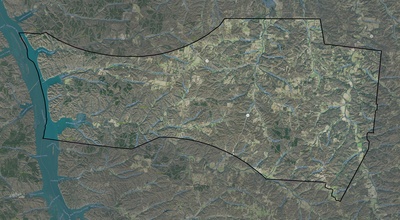 Houston County TN USGS imagery and topo map