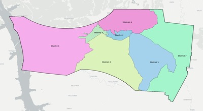 Houston County TN townships and subdivisions map