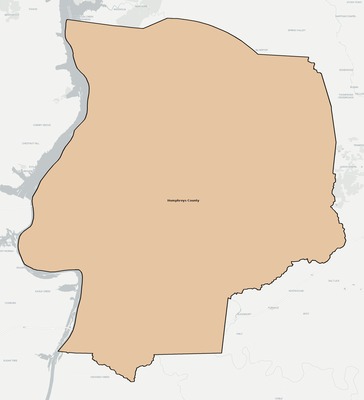 Humphreys County TN school district boundaries map