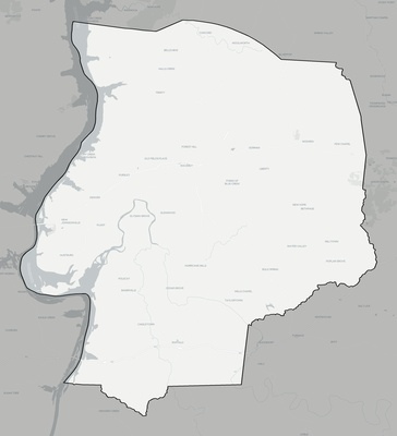 Humphreys County TN county basemap context
