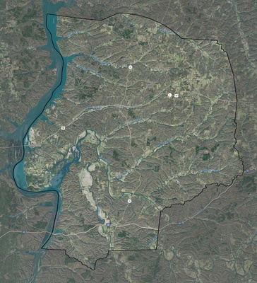 Humphreys County TN USGS imagery and topo map