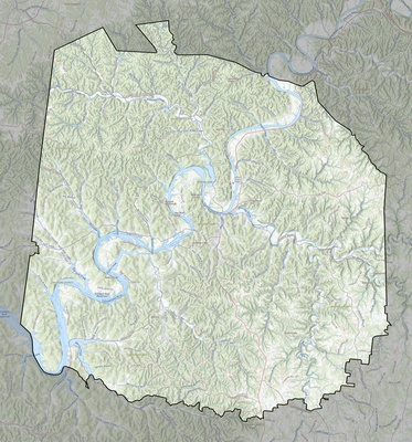 Jackson County TN USGS topo map