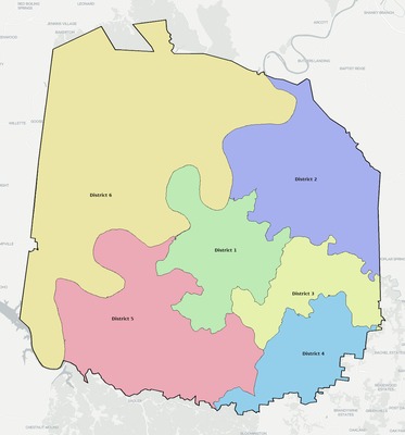Jackson County TN townships and subdivisions map