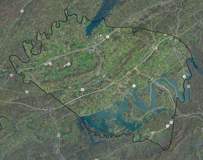 Jefferson County TN USGS imagery and topo map
