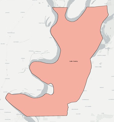 Lake County TN school district boundaries map