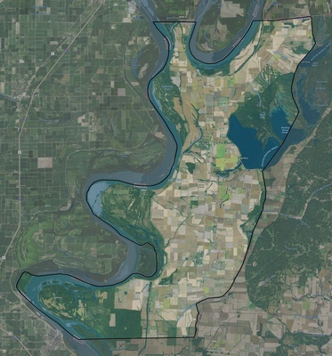 Lake County TN USGS imagery and topo map
