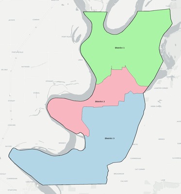 Lake County TN townships and subdivisions map