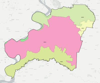 Lauderdale County TN ZIP code boundaries map