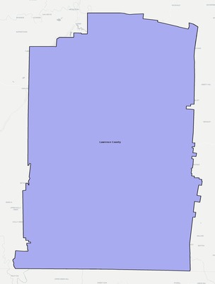 Lawrence County TN school district boundaries map