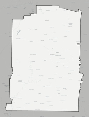 Lawrence County TN county basemap context
