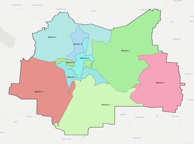 Lewis County TN townships and subdivisions map