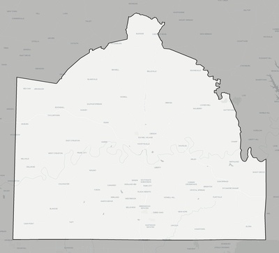 Lincoln County TN county basemap context