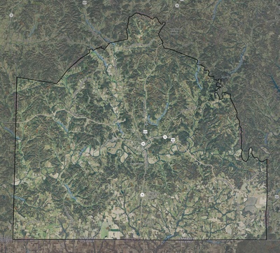 Lincoln County TN USGS imagery and topo map