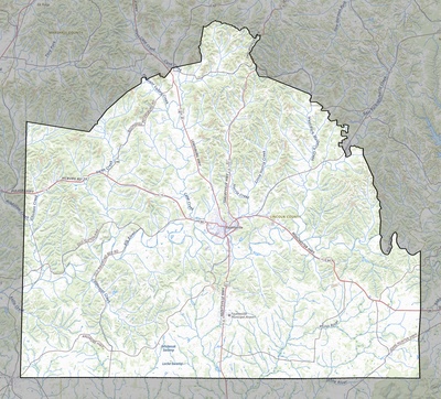 Lincoln County TN USGS topo map