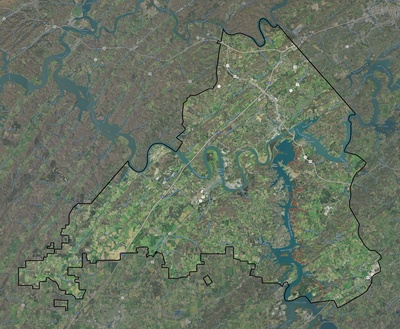 Loudon County TN USGS imagery and topo map