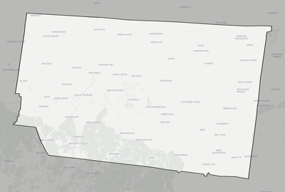 Macon County TN county basemap context