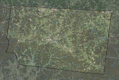 Macon County TN USGS imagery and topo map