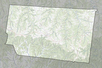 Macon County TN USGS topo map
