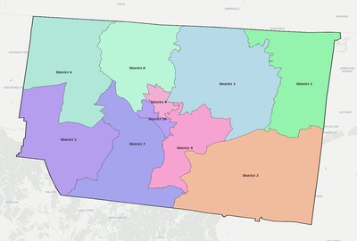 Macon County TN townships and subdivisions map