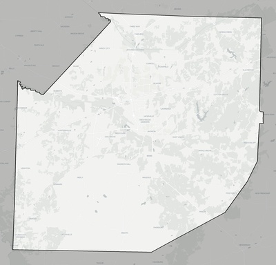 Madison County TN county basemap context