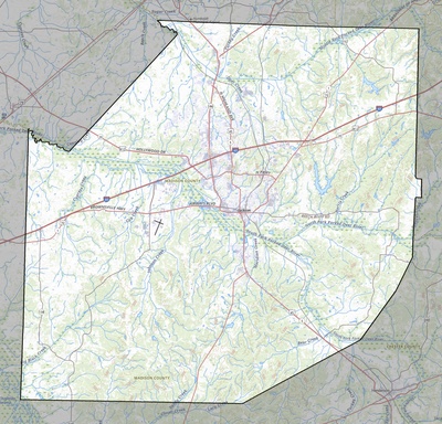 Madison County TN USGS topo map