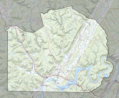 Marion County TN USGS topo map