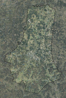 Marshall County TN USGS imagery and topo map
