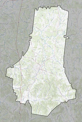 Marshall County TN USGS topo map