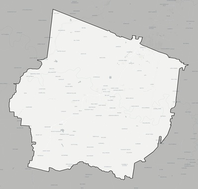 Maury County TN county basemap context